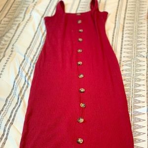 Burgundy Mid Maxi Dress